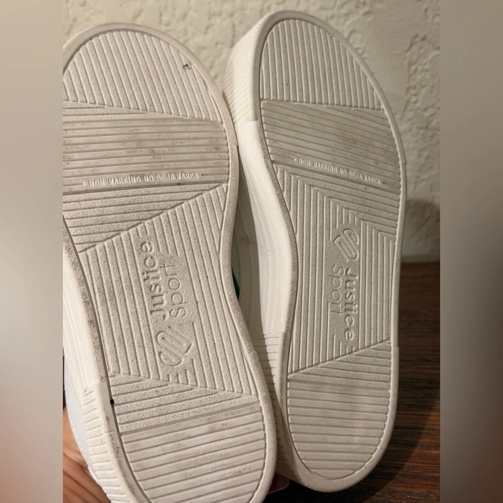 Justice Little Girl & Big Girl Platform Court Sneakers size 1